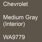 Preview: Chevrolet, Medium Gray (Interior), WA9779.